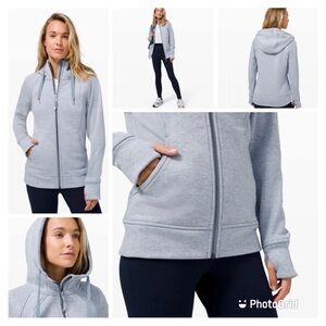 lululemon NWT Scuba Zip-Up Hoodie Gray